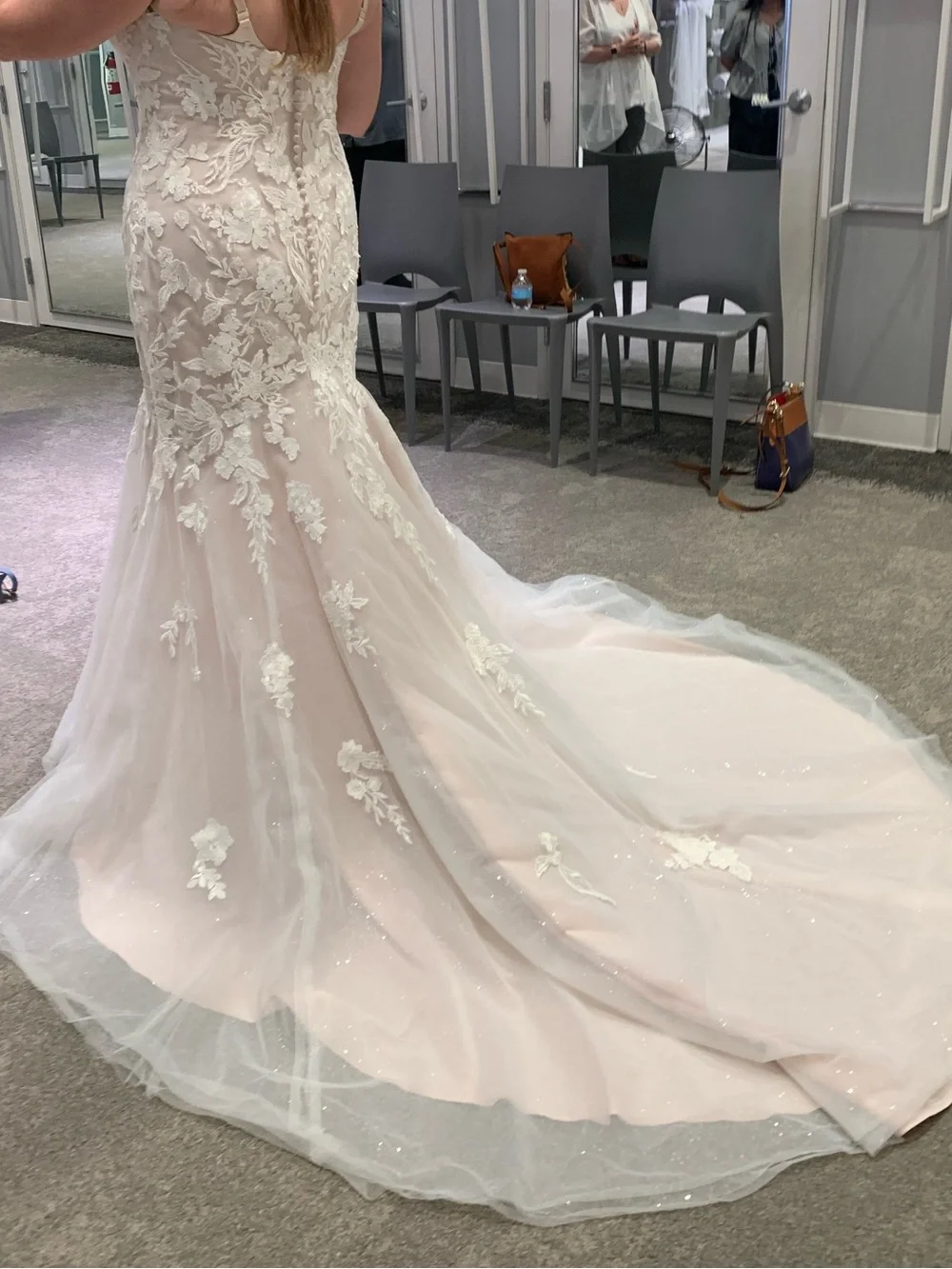 Oleg Cassini CWG912 Strapless Mermaid Bridal Gown